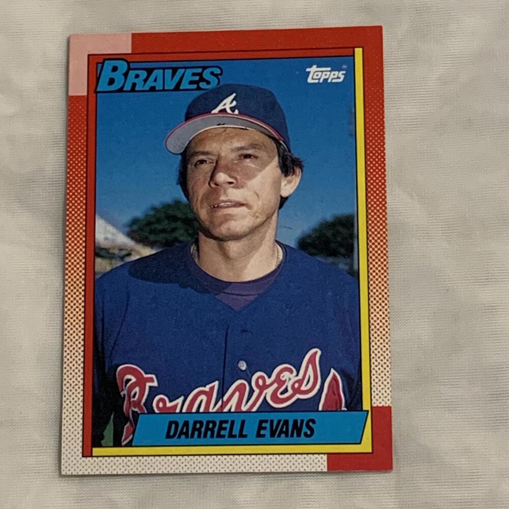 Darrell Evans 1987 Topps Braves Baseball Card‎ #55